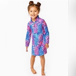 Lilly Pulitzer Little Skipper Popover Dress in Pineapple
